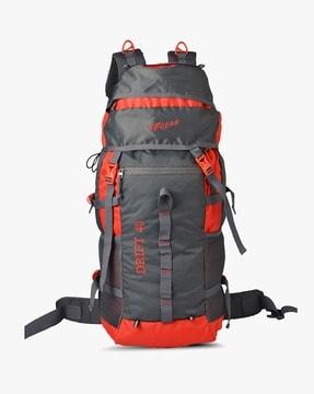 colorblock travel backpack with adjustable straps