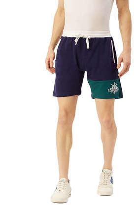 colorblocked-cotton-regular-fit-shorts---print