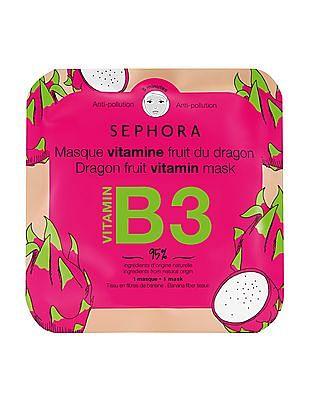 colorful vitamin face mask - dragonfruit + vitamin b3 (anti-pollution)