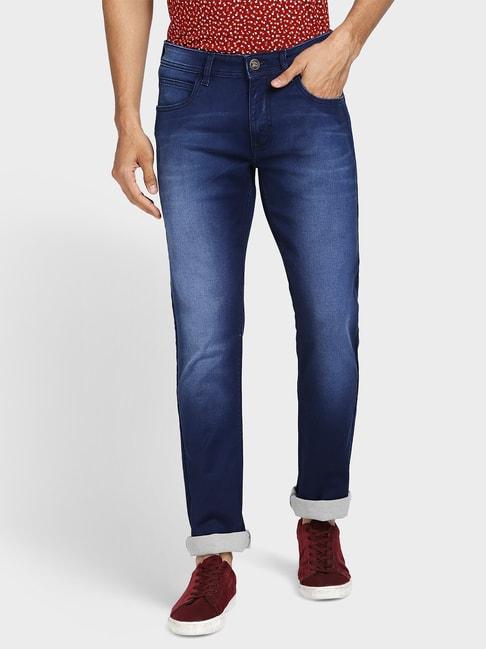 colorplus blue skinny fit lightly washed jeans