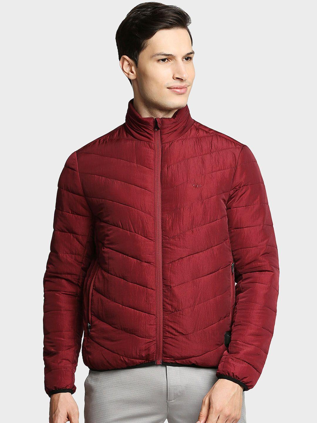 colorplus men maroon padded jacket