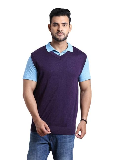 colorplus purple regular fit sweater