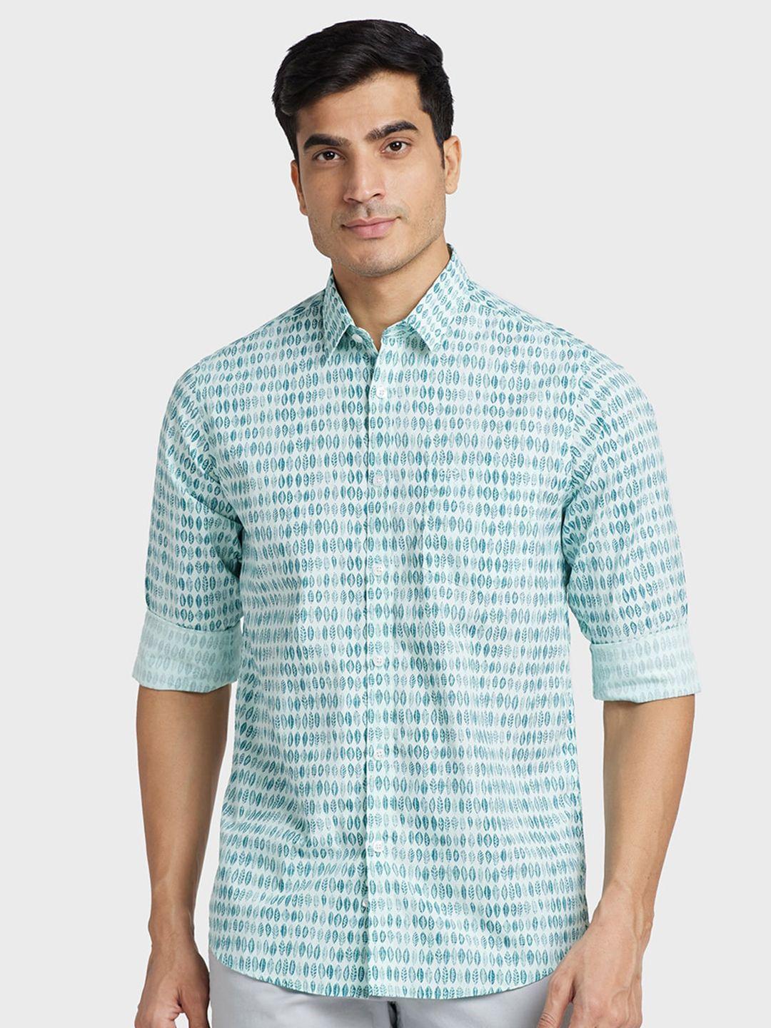 colorplus abstract printed casual cotton shirt