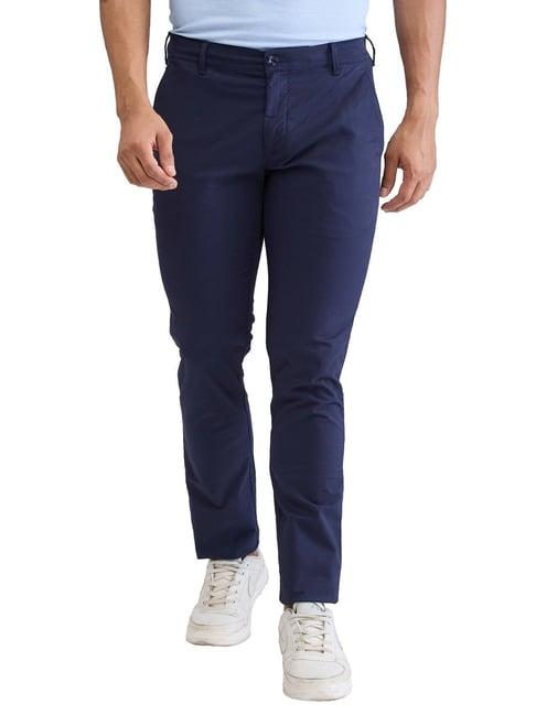 colorplus blue super slim fit trousers