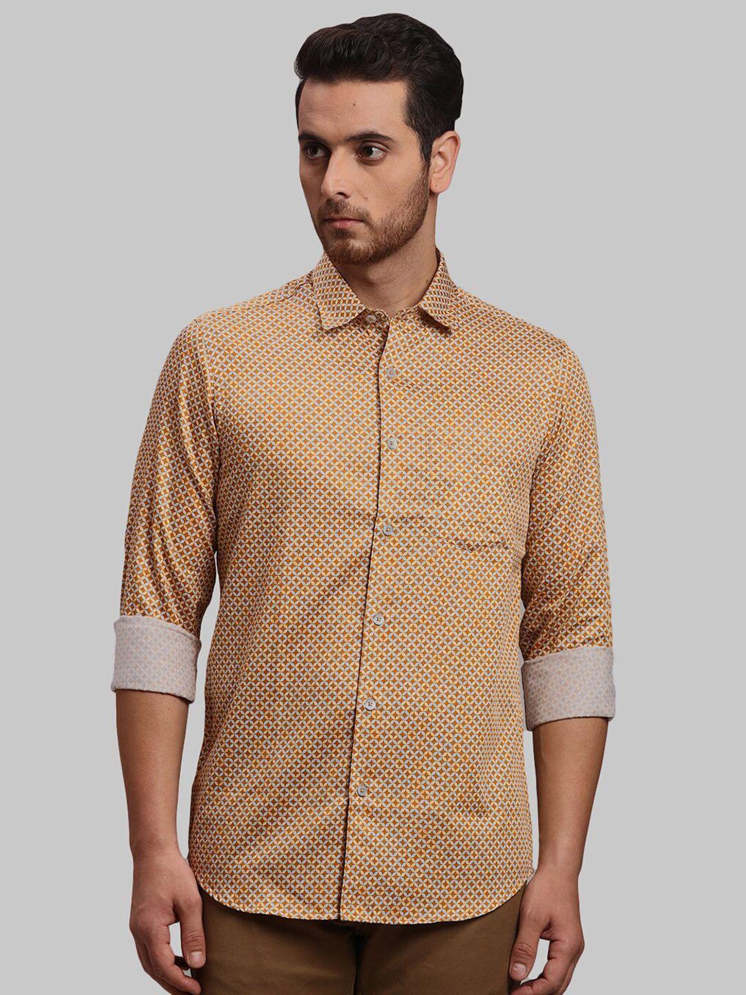 colorplus ethnic motifs printed cotton casual  shirt