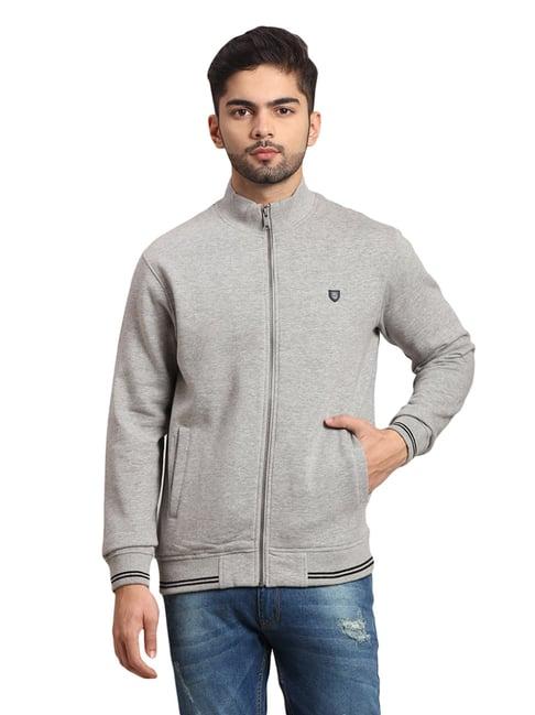 colorplus grey cotton tailored fit sweatshirt