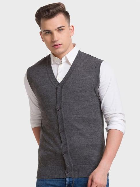 colorplus grey regular fit cardigan