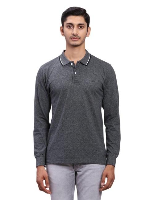 colorplus grey regular fit polo t-shirt