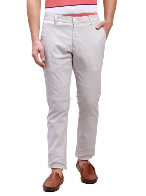 colorplus grey super slim fit trousers