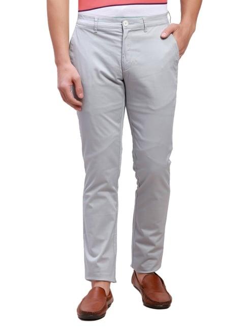 colorplus grey super slim fit trousers