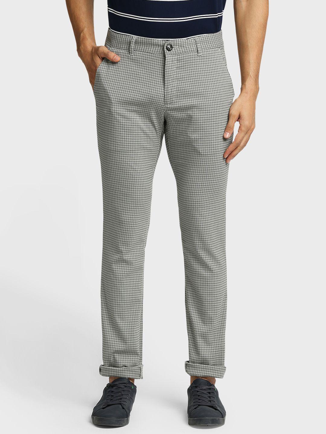 colorplus men grey regular fit trousers