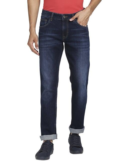 colorplus navy  tapered fit jeans