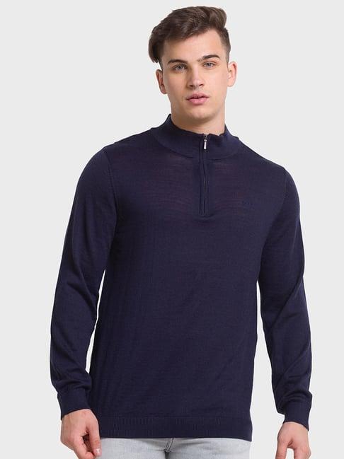 colorplus navy tailored fit sweaters