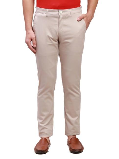 colorplus red super slim fit trousers