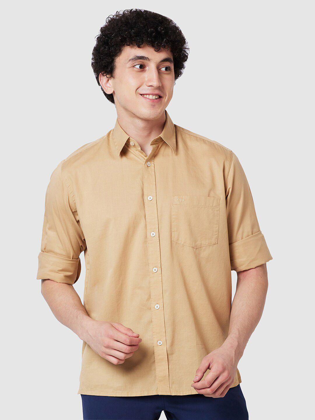 colorplus spread collar opaque casual shirt