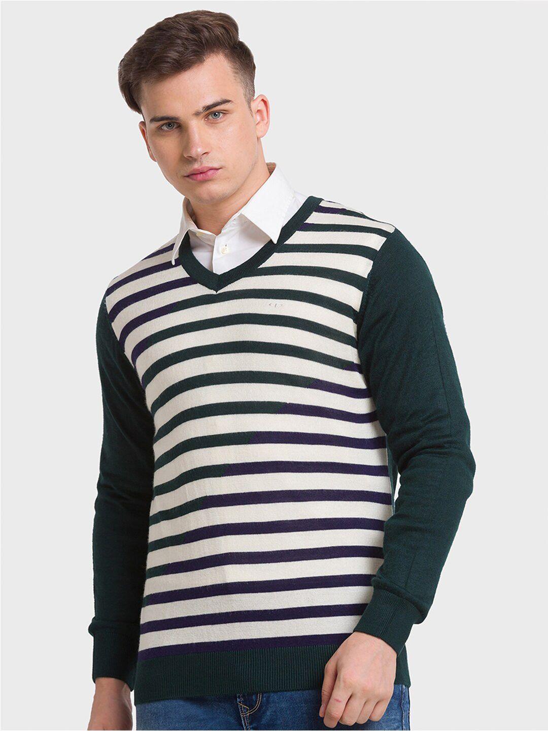 colorplus striped pullover sweater