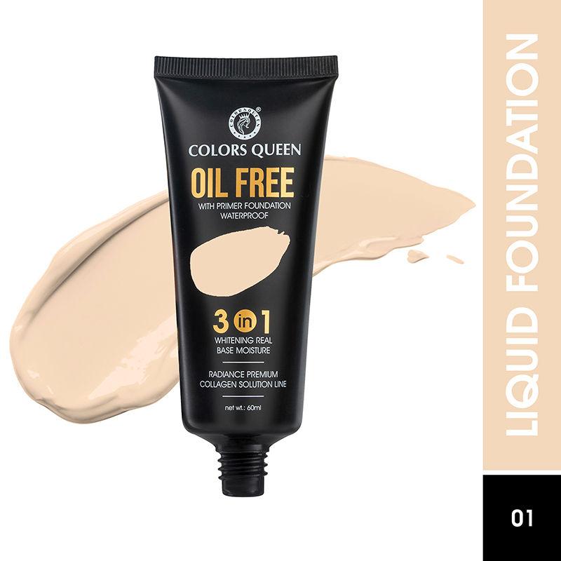 colors queen 3 in 1 oil free foundation - ivory