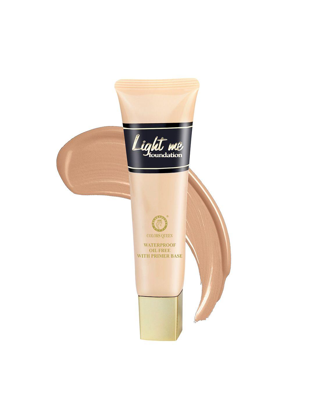 colors queen waterproof light me foundation with primer base 50 ml - natural shell 04