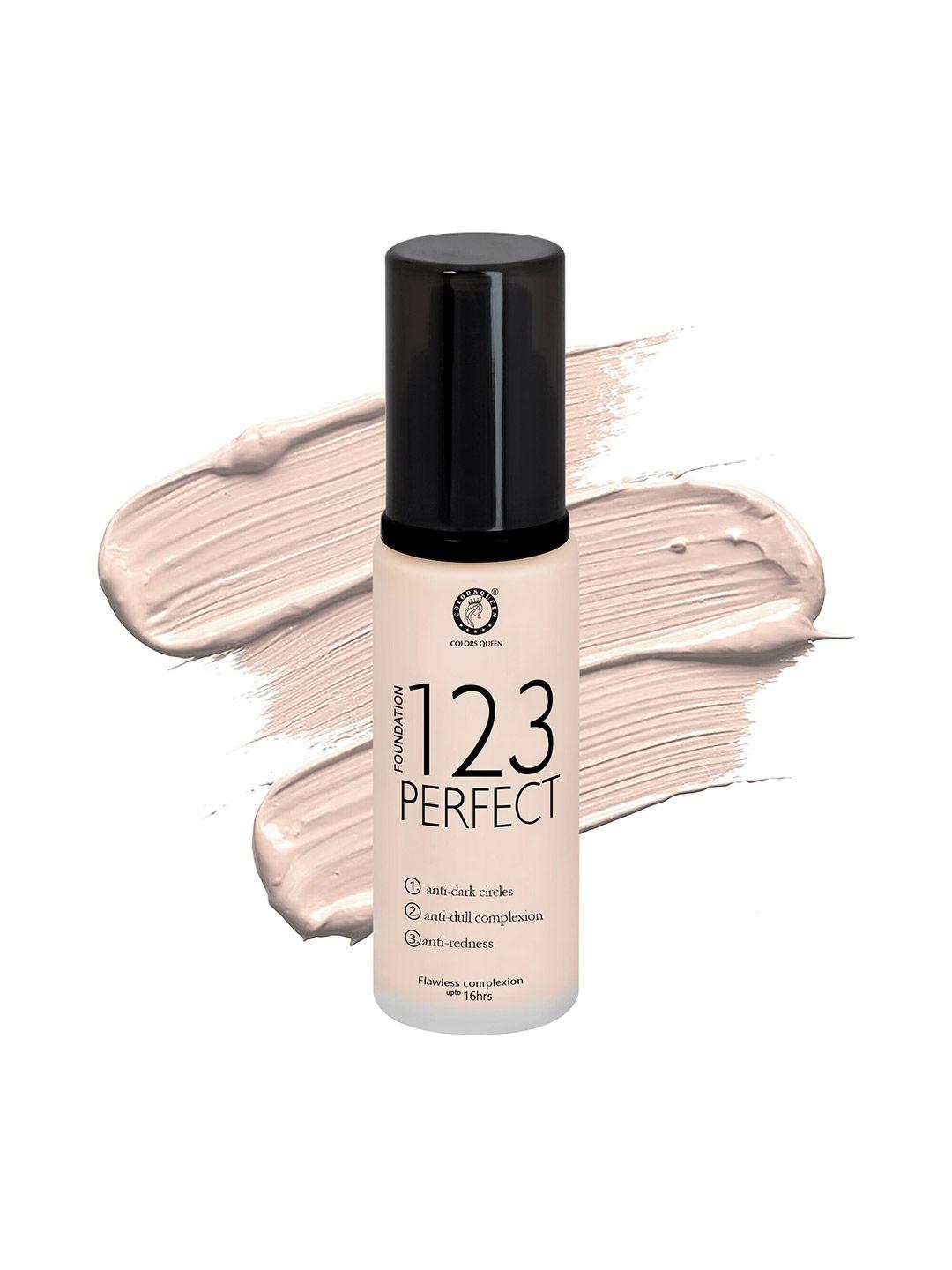 colors queen  123 perfect foundation 30ml