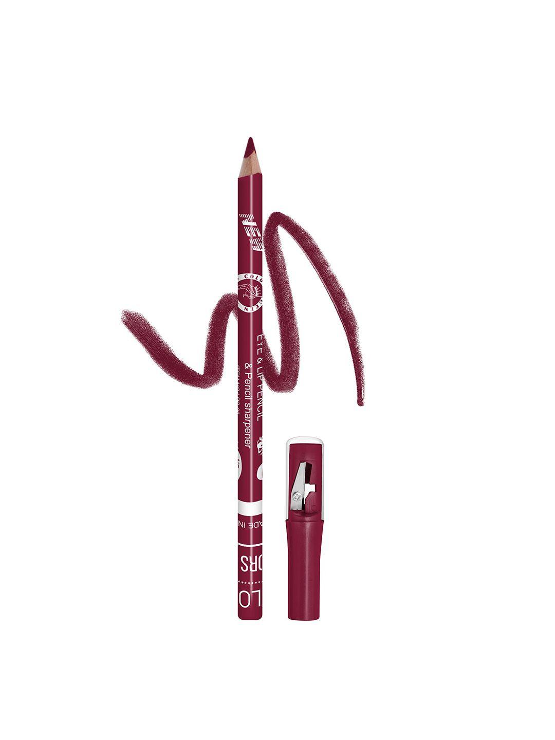 colors queen long lasting eye & lip liner pencil with sharpener 0.3 g - plum 14