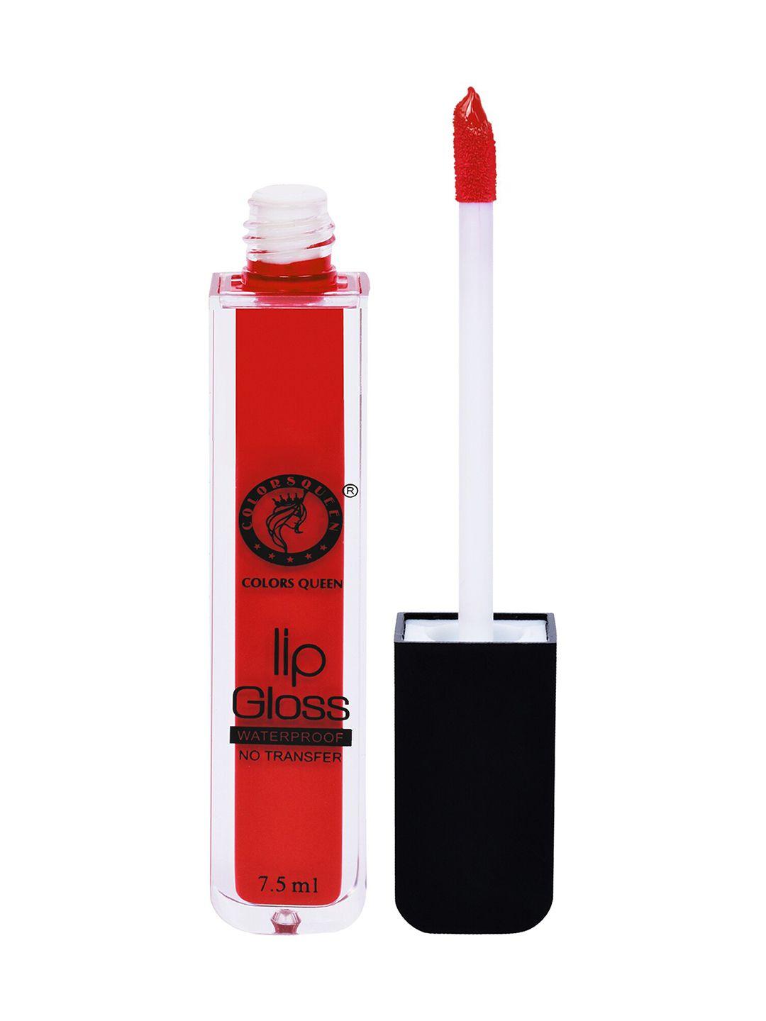 colors queen non transfer water proof lip gloss 7.5 ml - red orange 05