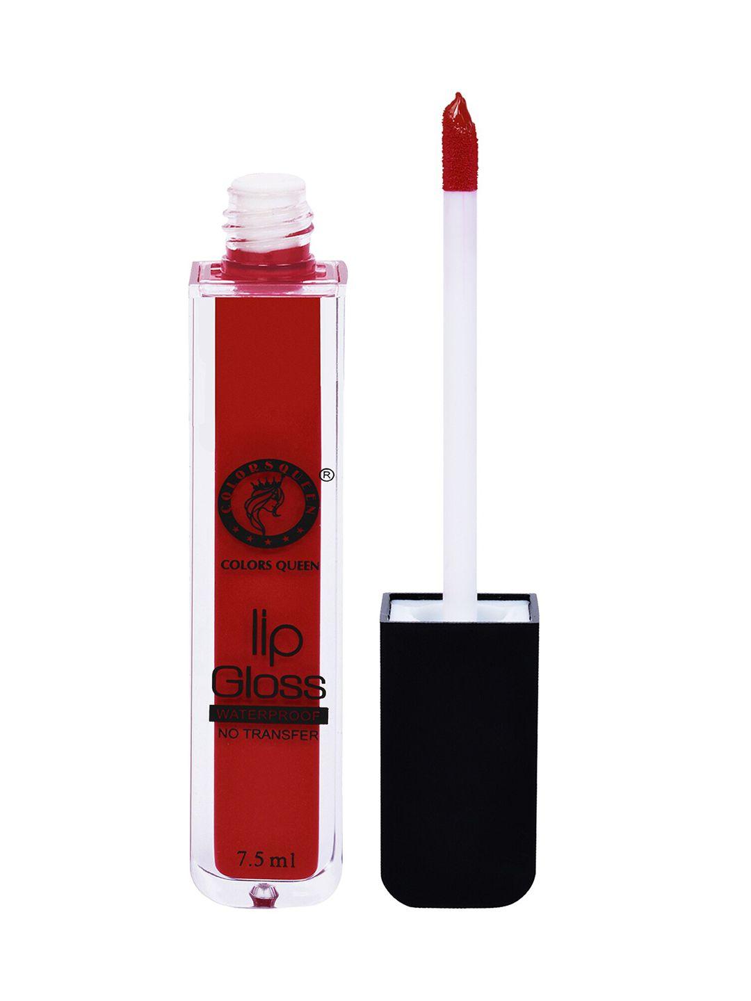 colors queen non transfer water proof lip gloss 7.5 ml - russian red 21