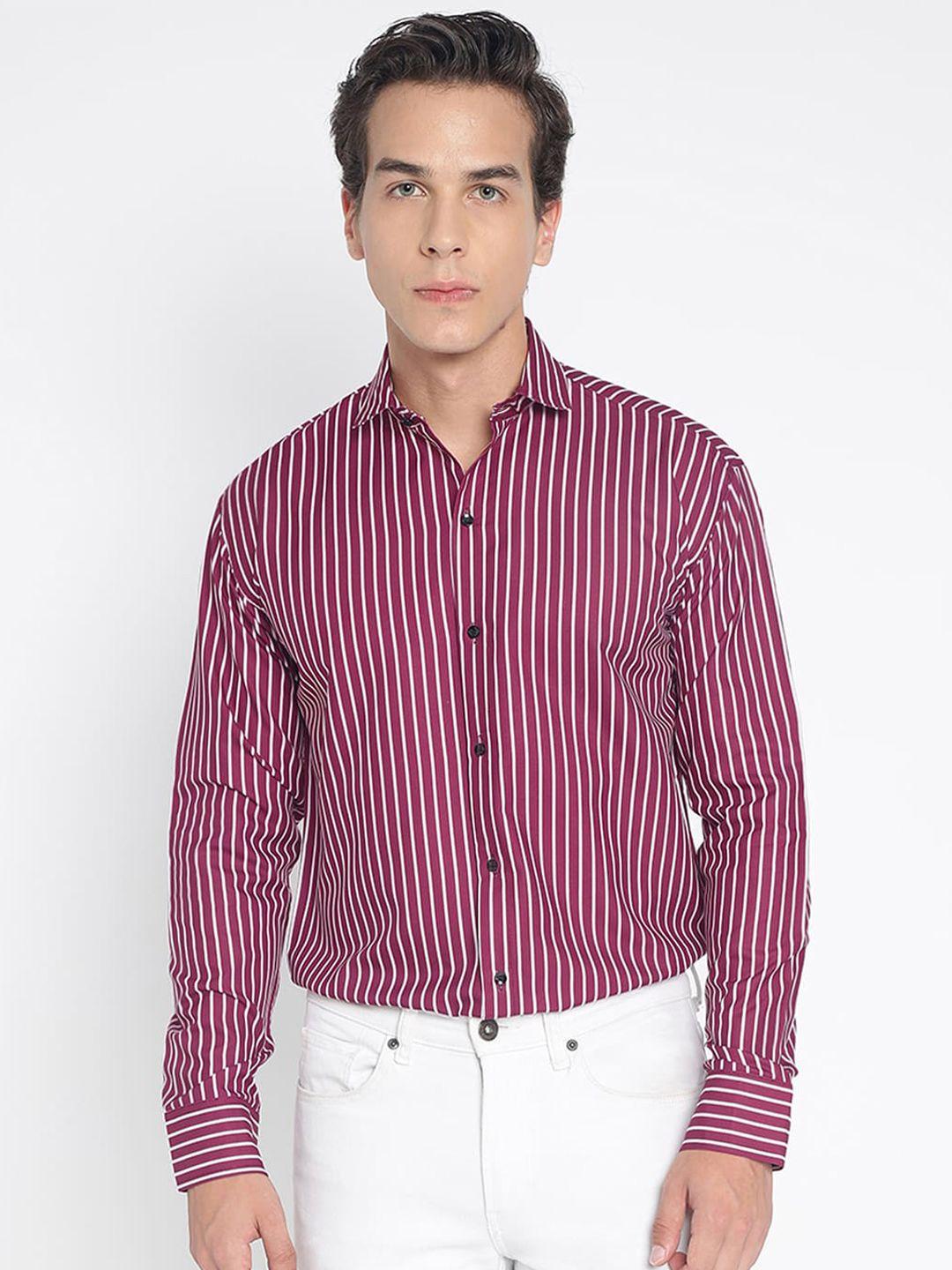 colorwings striped comfort slim fit party shirt