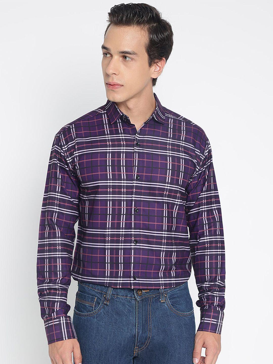 colorwings comfort slim fit checked casual shirt