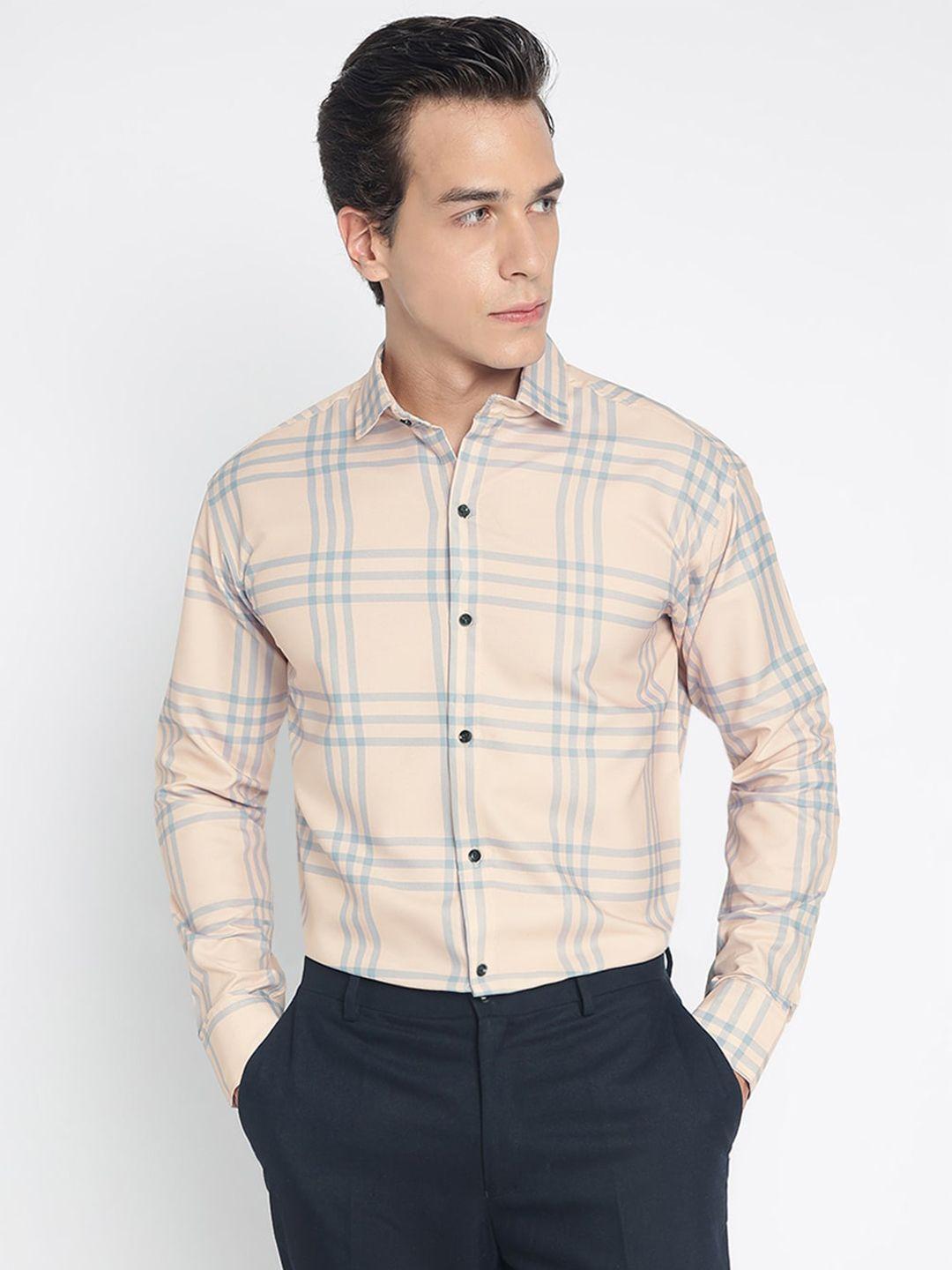 colorwings comfort slim fit tartan checked casual shirt