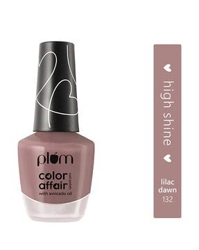 colour affair nail polish - 132 lilac dawn