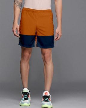 colour-block boxers with elasticated waistband