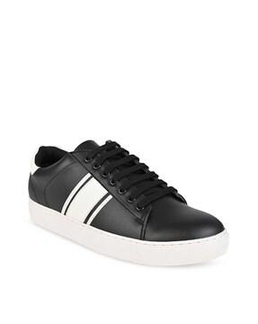 colour-block lace-up sneakers