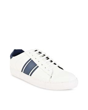 colour-block lace-up sneakers