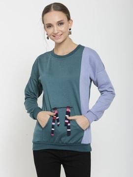 colour-block  sweatshirt