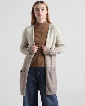 colour-block cardigan