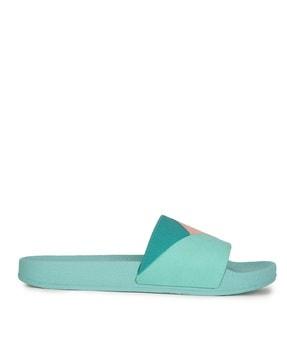 colour-block flip flops