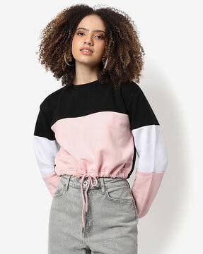 colour-block hoodie