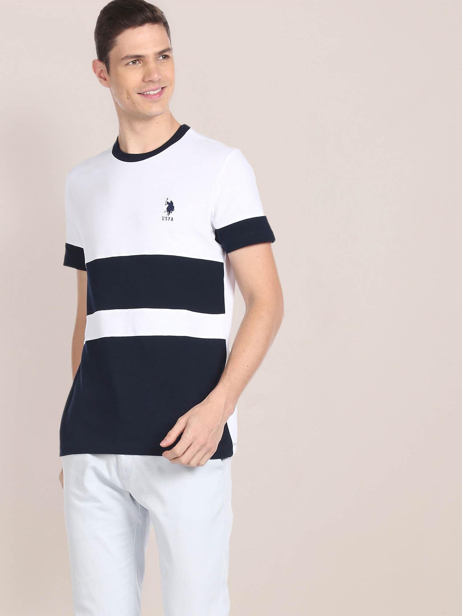 colour block panelled t-shirt