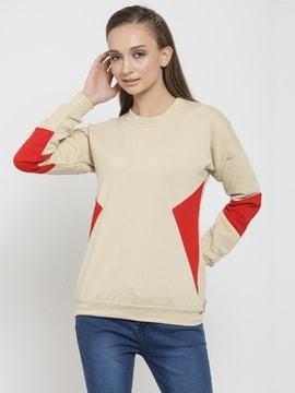 colour-block sweatshirt