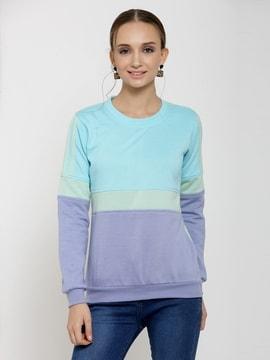 colour-block sweatshirt