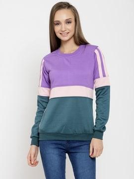 colour-block sweatshirt