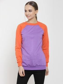 colour-block sweatshirt