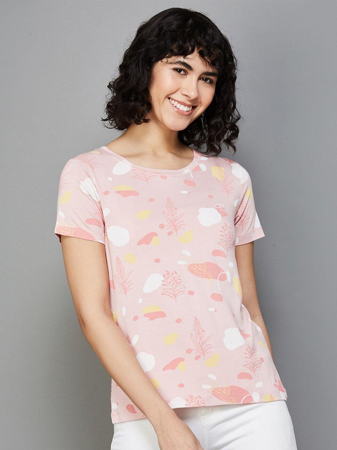 colour me by melange conversational printed t-shirt