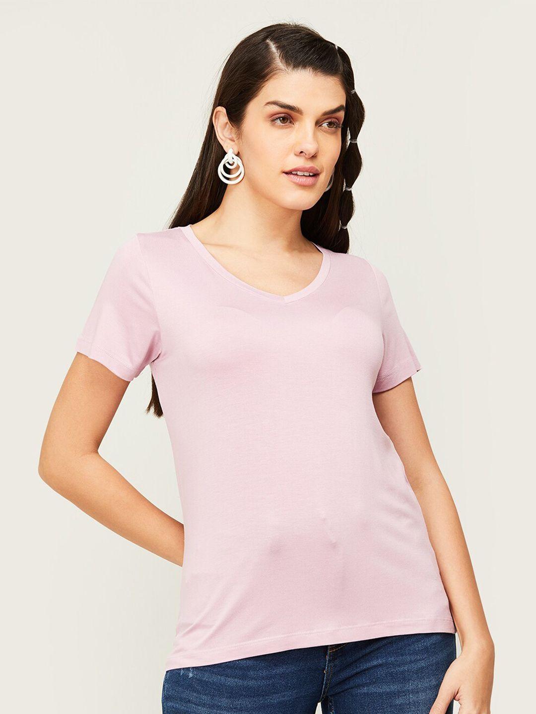 colour me by melange v-neck regular fit t-shirt