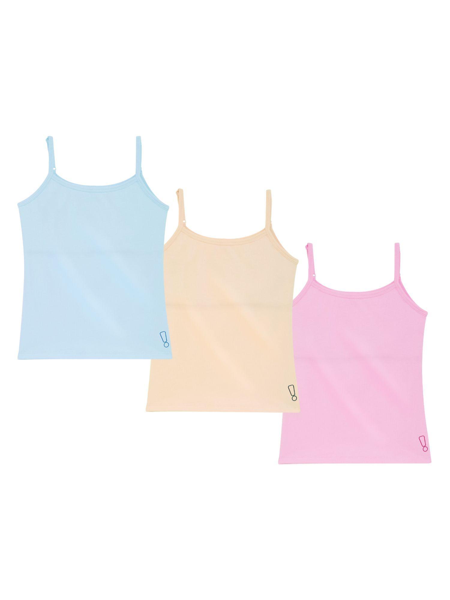 colour pop pack of 3 padded camisoles