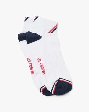 colourblock ankle-length socks