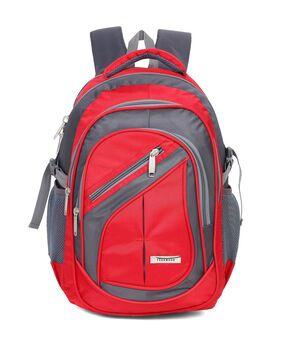 colourblock backpack with adjustable strap