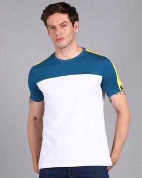 colourblock crew-neck t-shirt