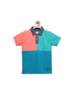 colourblock polo t-shirt