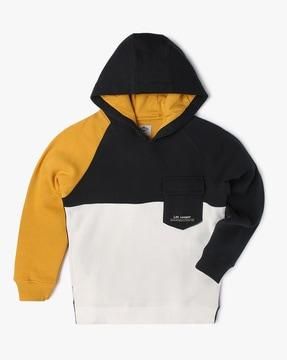 colourblock regular fit hoodie